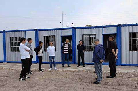 市道路運輸管理服務(wù)中心黃軍主任一行到安慶市秦潭湖公交樞紐站項目（一期）檢查工作